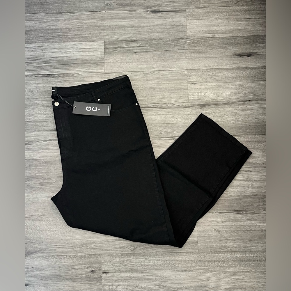 Good Counsel Men's Plus Size 56Wx32 Malone Stretch Jean Straight Leg Black NWT